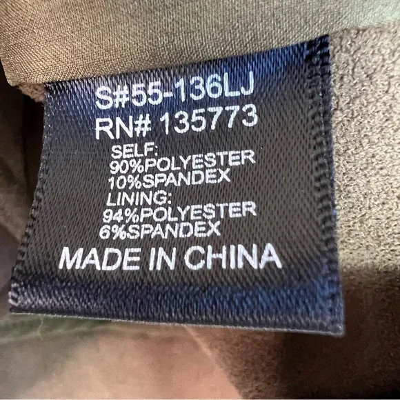 Olivaceous Vegan Faux Suede Moto Jacket Size Small - Picture 8 of 12